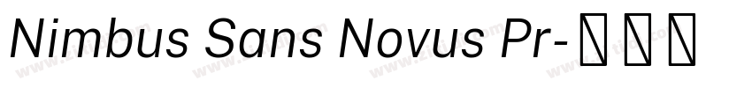 Nimbus Sans Novus Pr字体转换